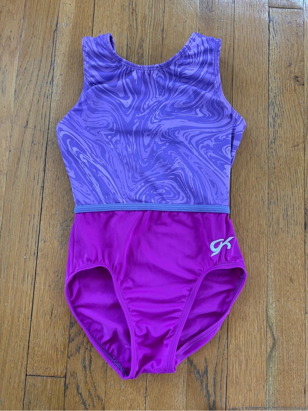GK Purple & Magenta Tank Gymnastics Leotard AXS